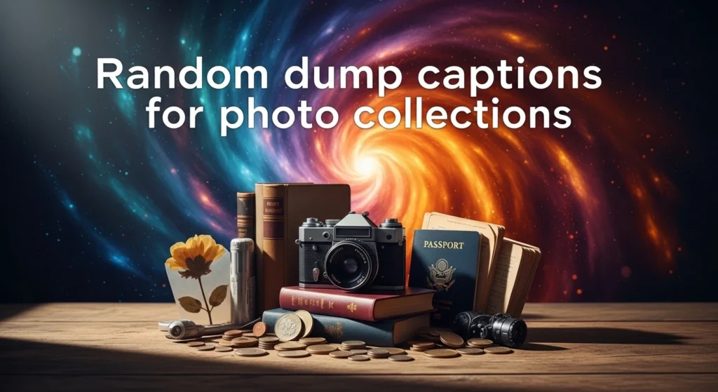 Random dump captions for photo collections