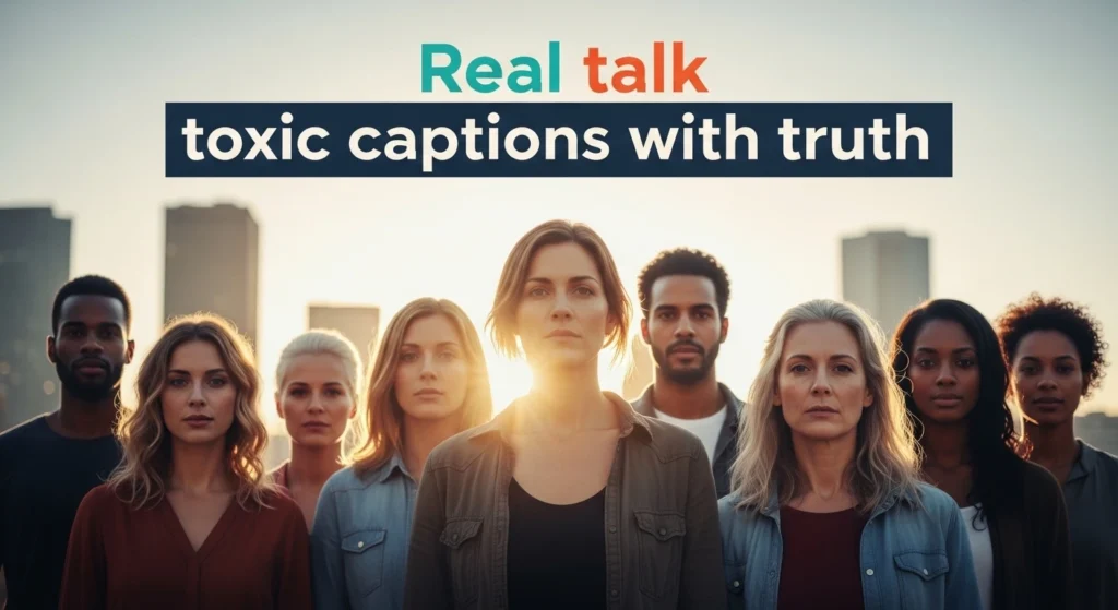 Real talk toxic captions with truth