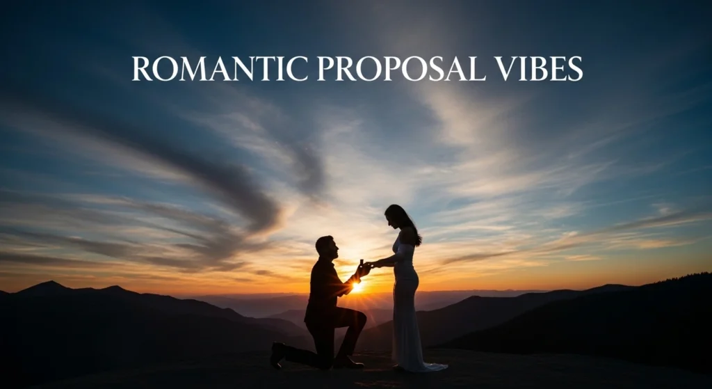 Romantic proposal vibes