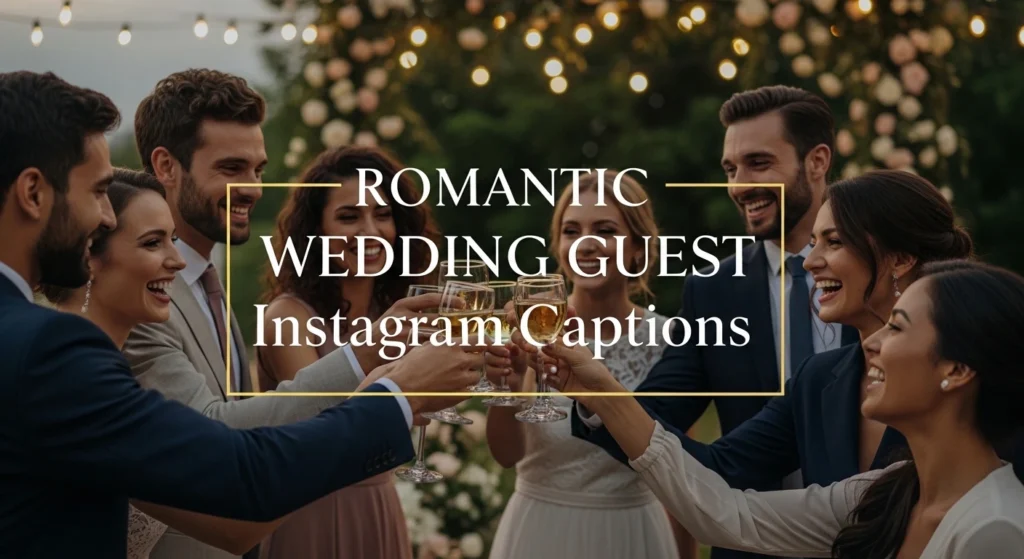 Romantic Wedding Guest Instagram Captions