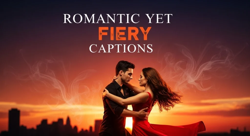 Romantic Yet Fiery Captions