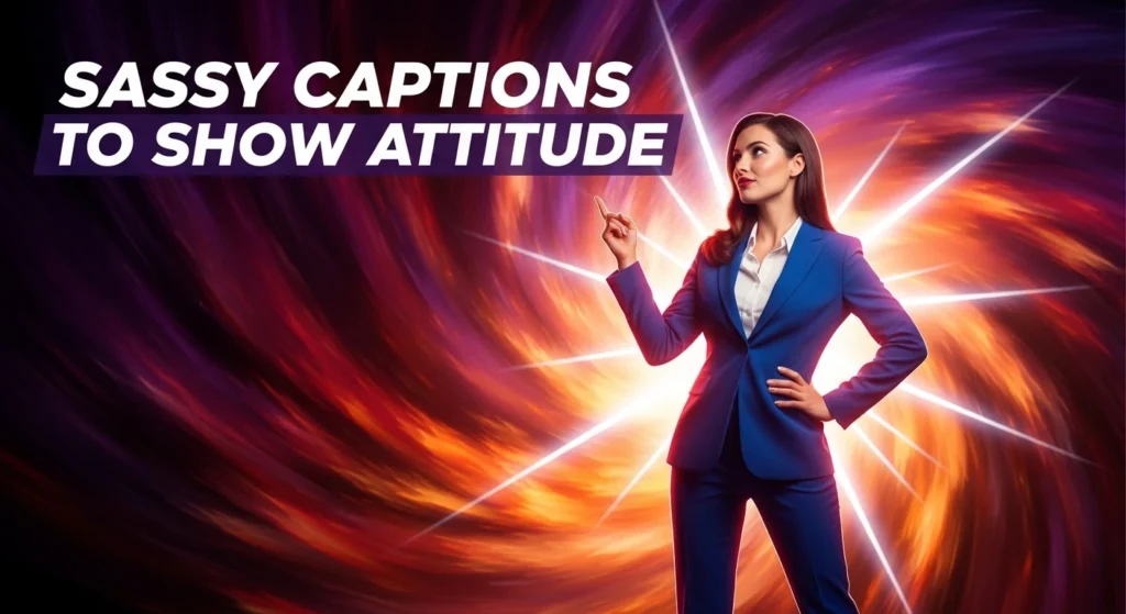 Sassy captions to show attitude