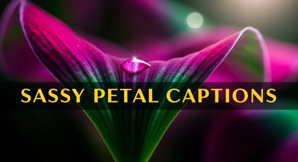 Sassy Petal Captions