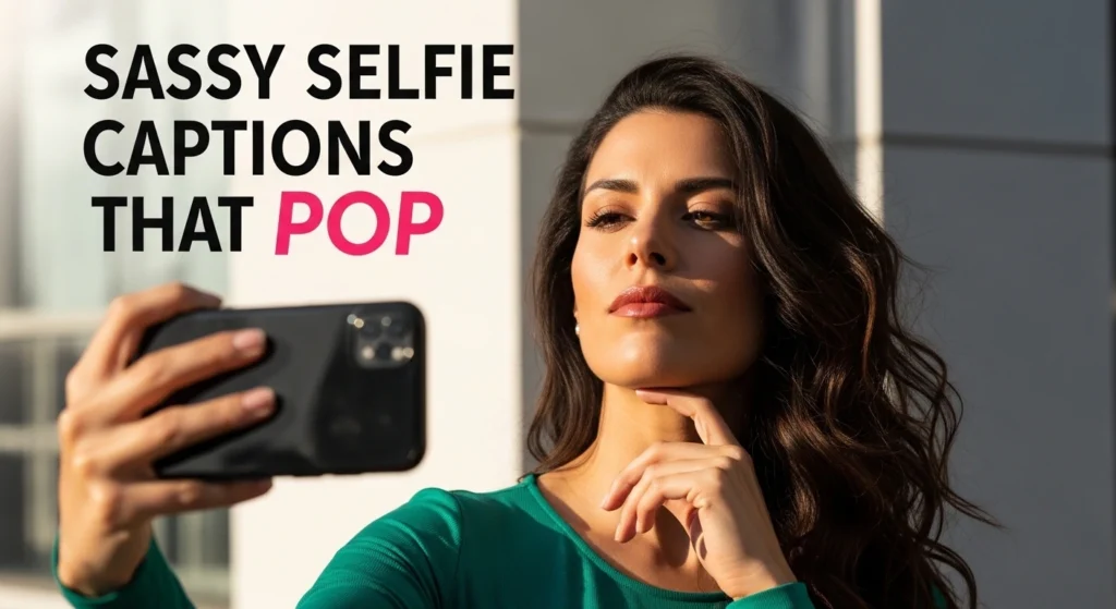 Sassy Selfie Captions That Pop