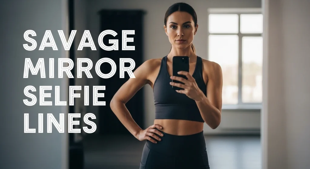 Savage Mirror Selfie Lines