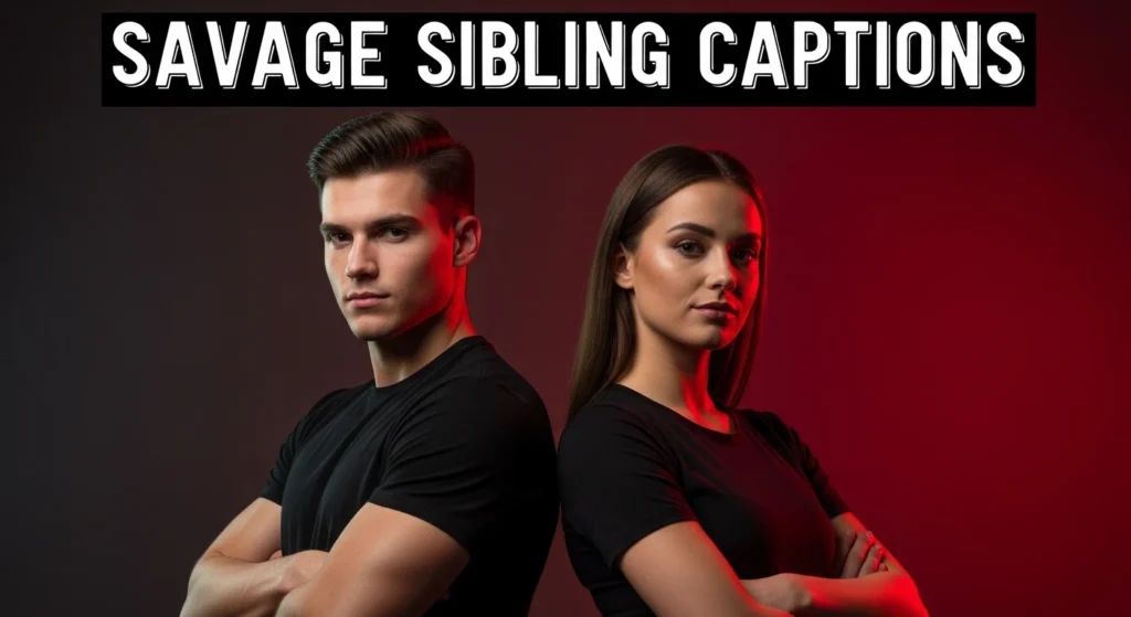 Savage sibling captions