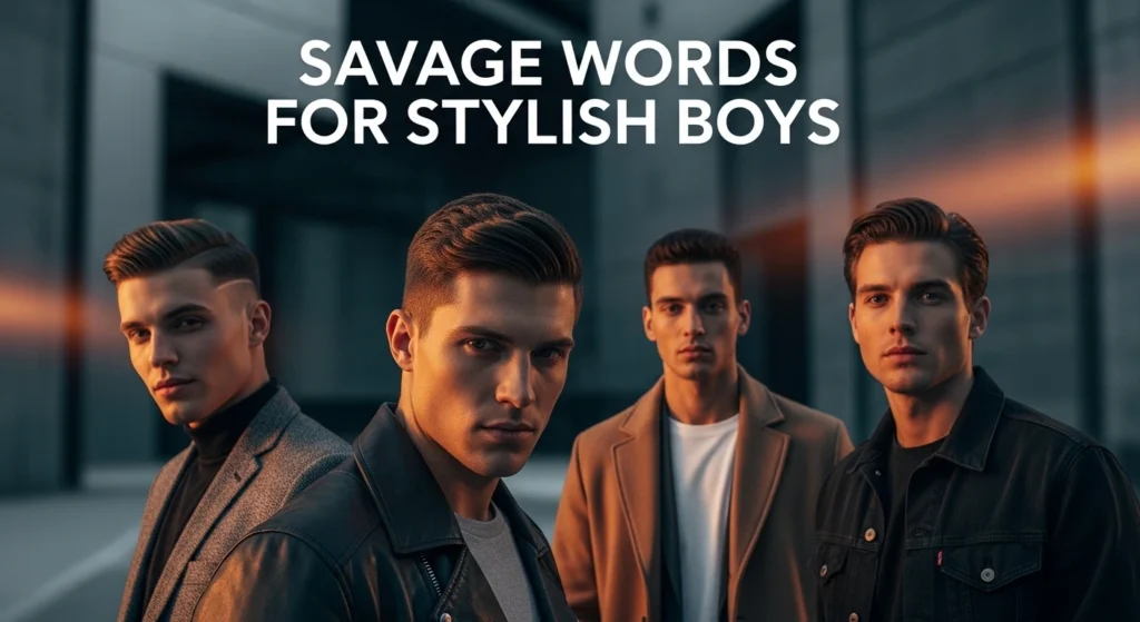 Savage Words for Stylish Boys