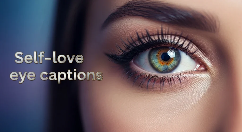 Self-love eye captions