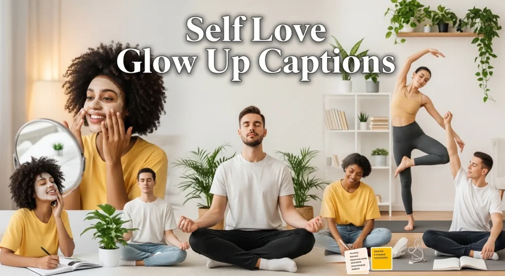 Self love glow up captions