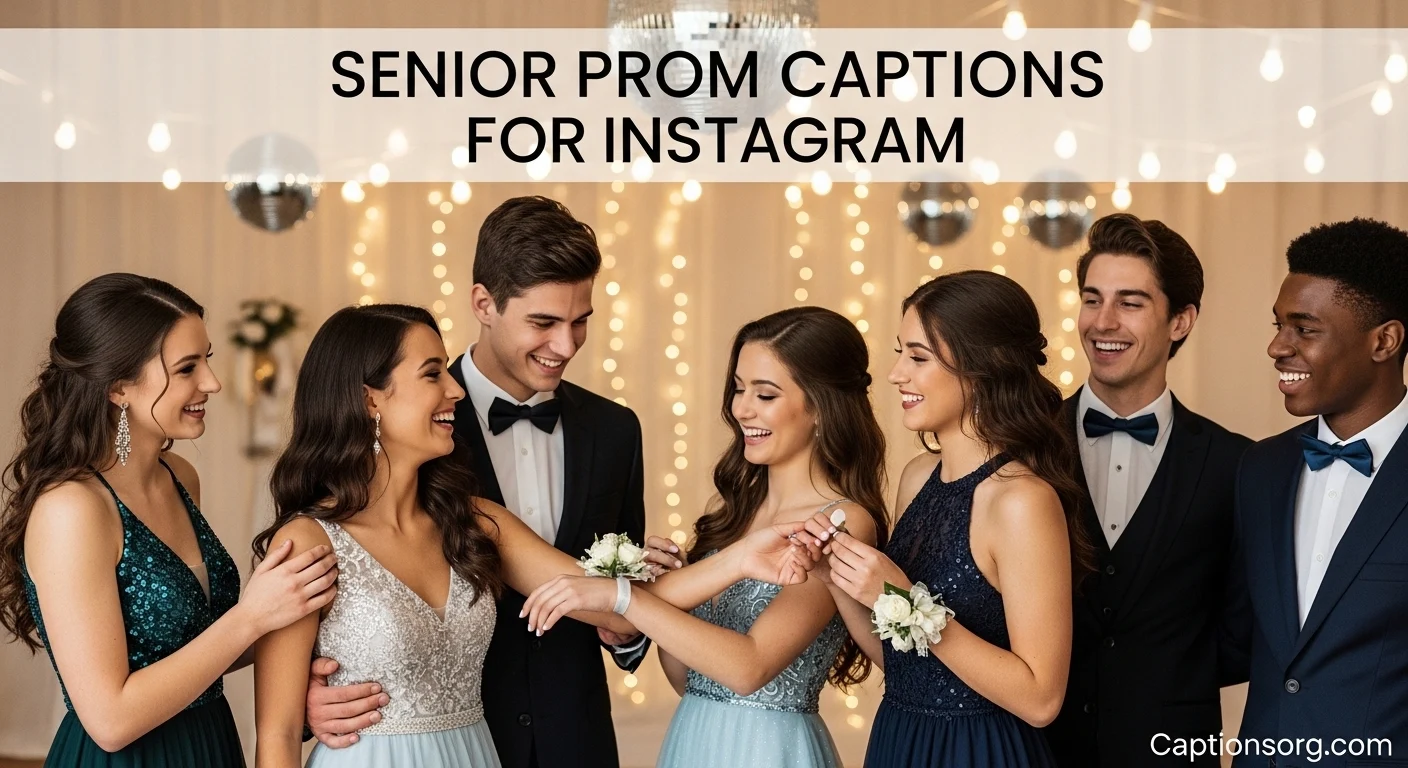 Senior Prom Captions for Instagram