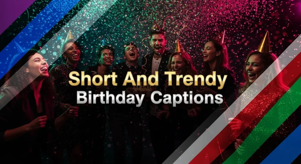 Short And Trendy Birthday Captions