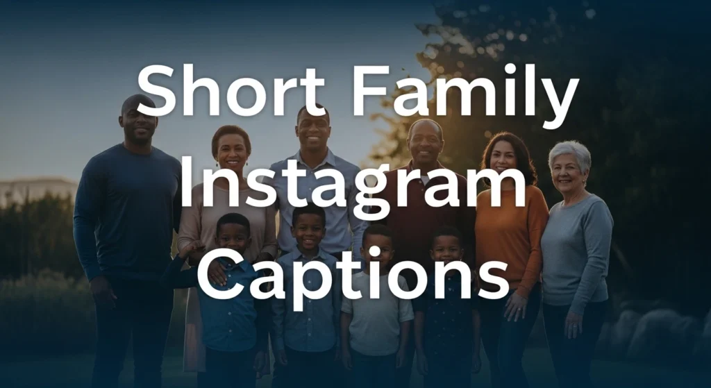 Short Family Instagram Captions