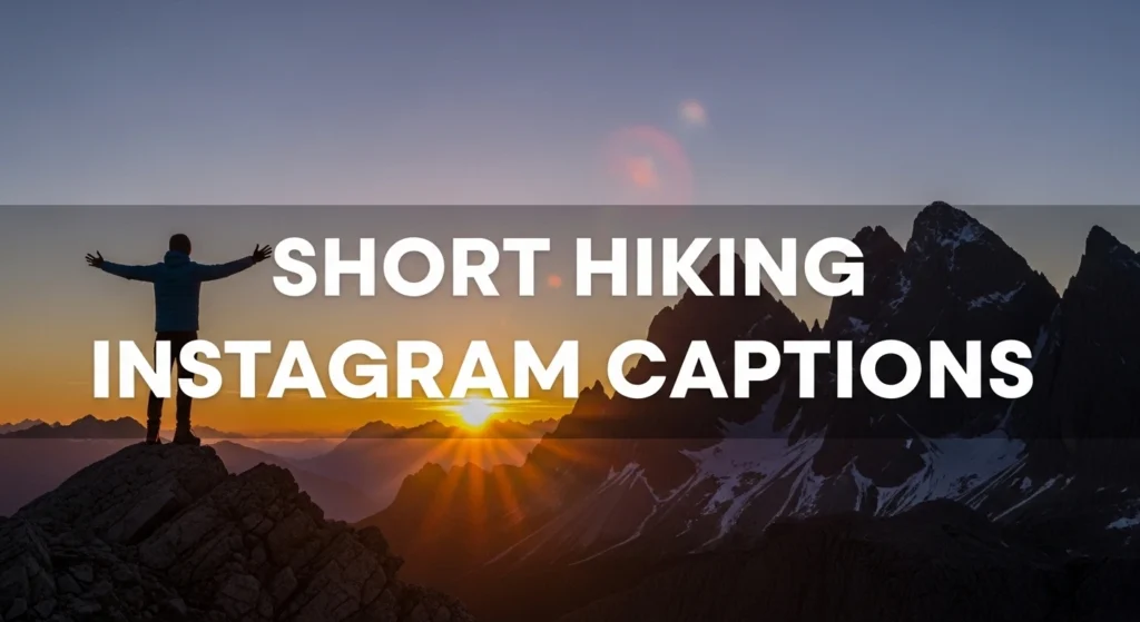 Short Hiking Instagram Captions