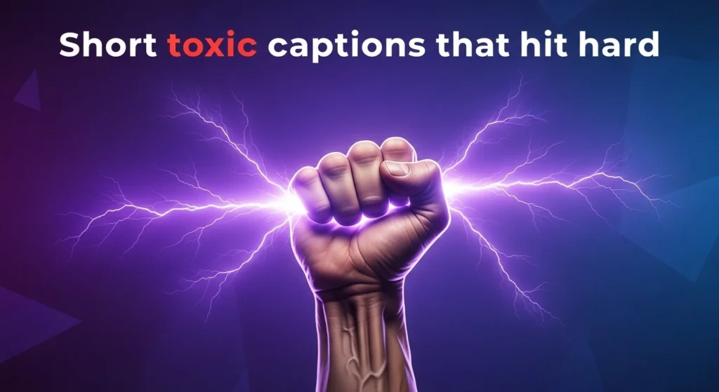 Short toxic captions that hit hard