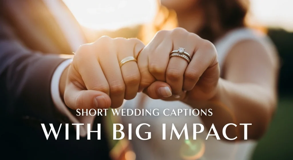 Short Wedding Captions With Big Impact