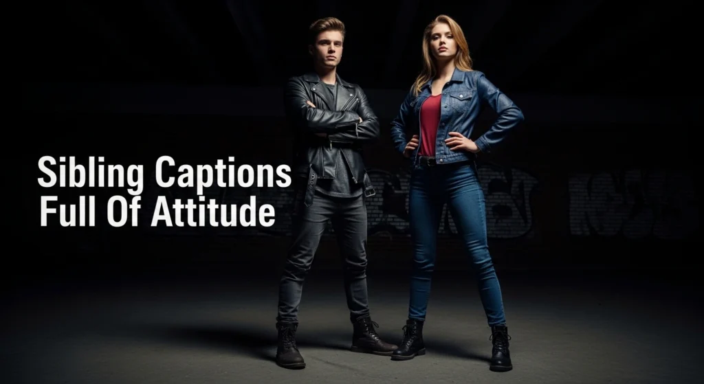 Sibling Captions Full Of Attitude