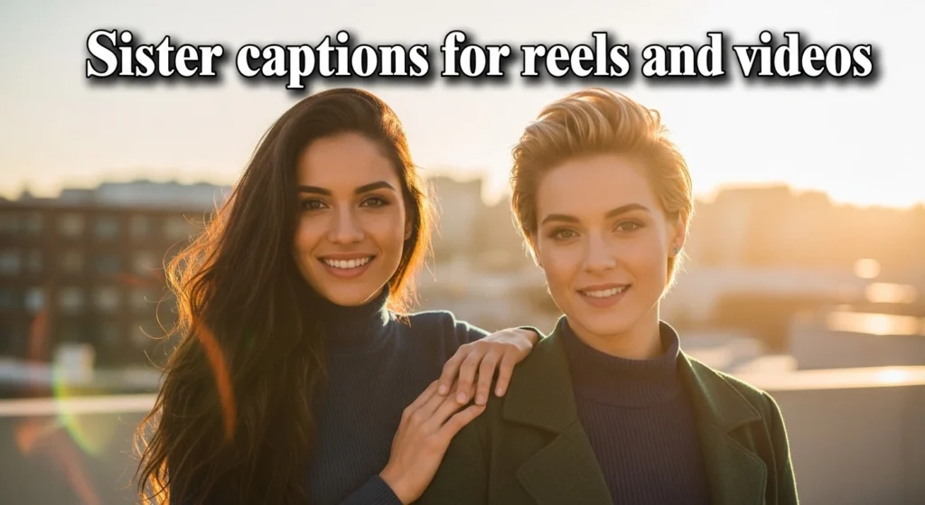 Sister captions for reels and videos