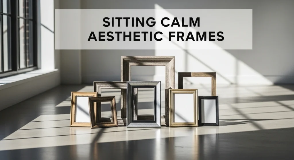 Sitting Calm Aesthetic Frames