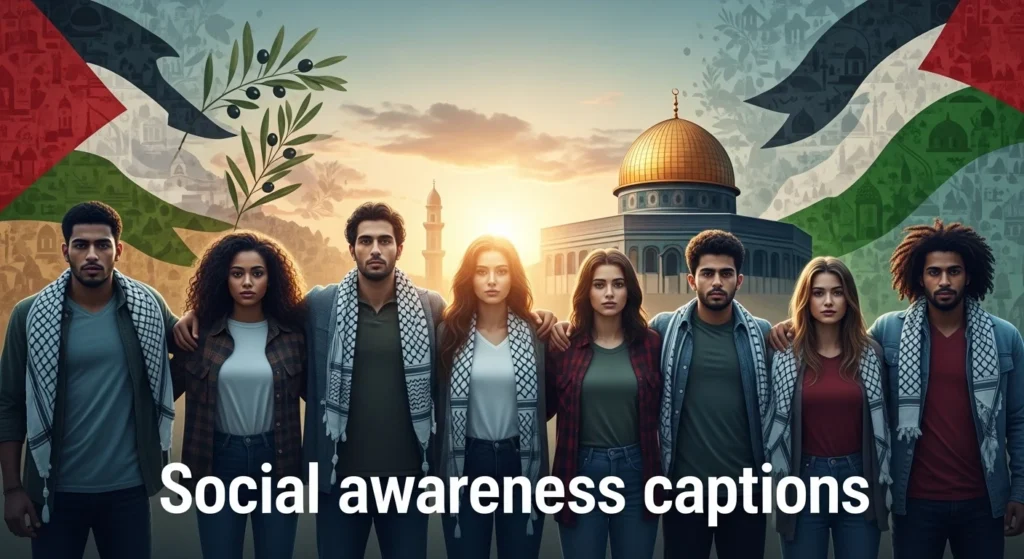 Social awareness captions