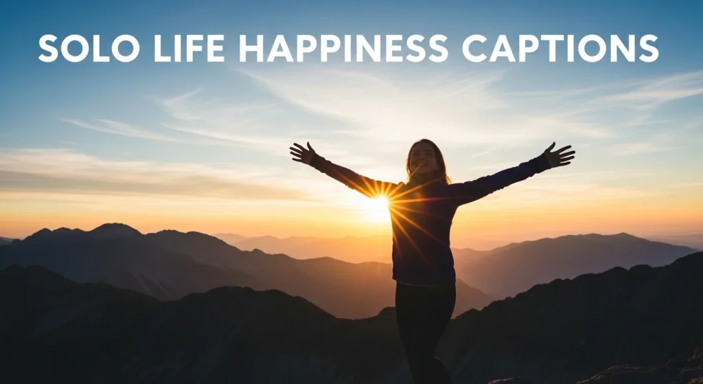 Solo Life Happiness Captions