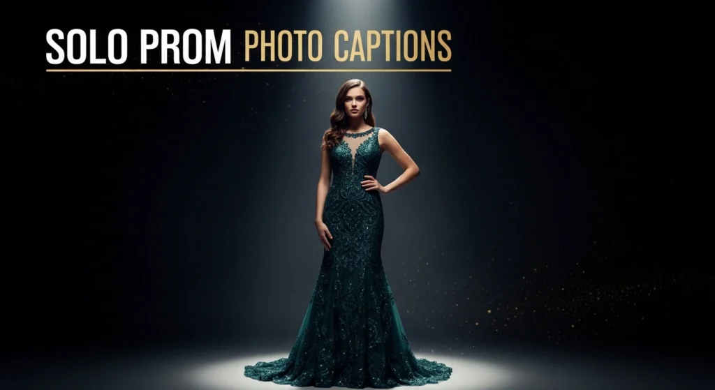 Solo Prom Photo Captions