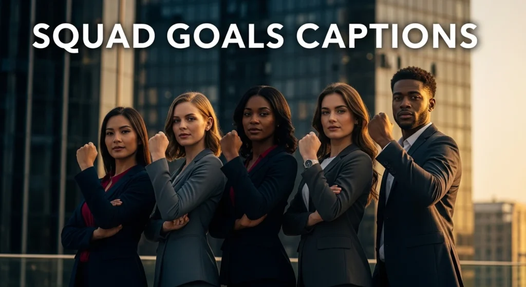 Squad Goals Captions