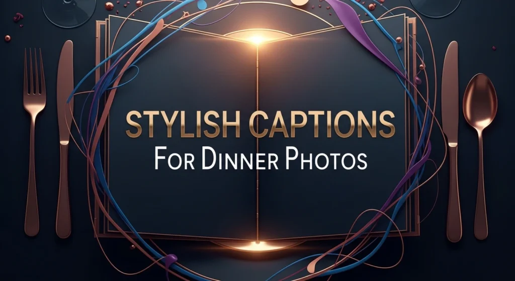 Stylish Captions For Dinner Photos