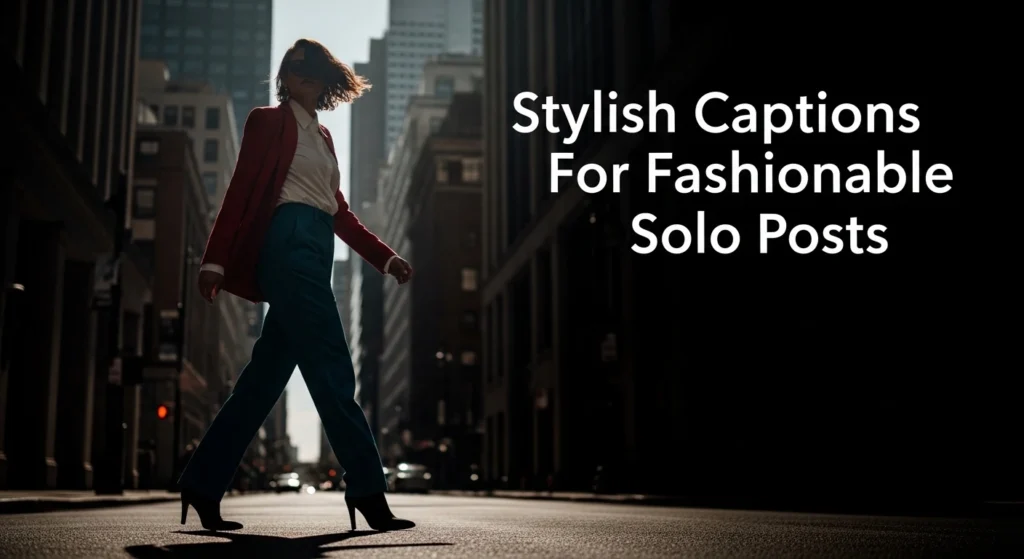 Stylish Captions For Fashionable Solo Posts