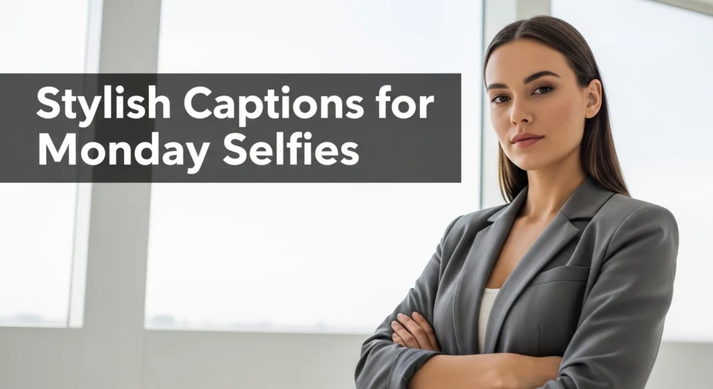 Stylish Captions for Monday Selfies