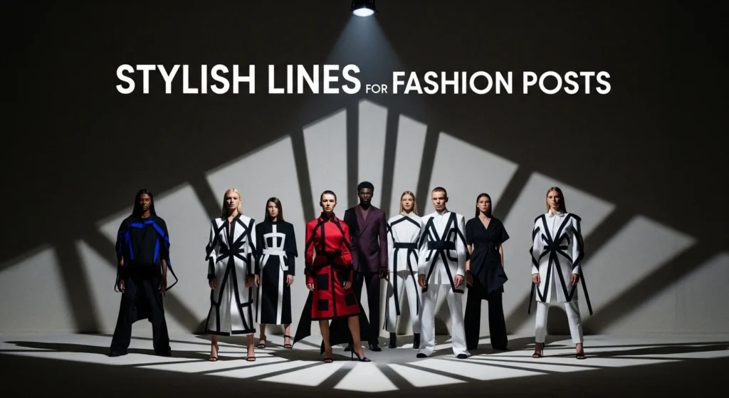 Stylish Lines for Fashion Posts