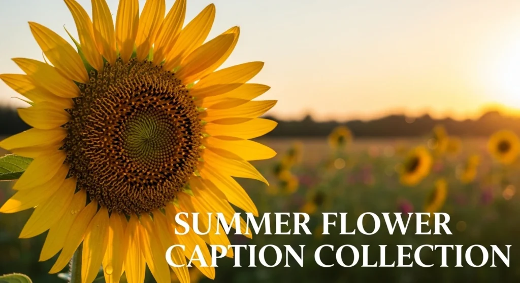Summer Flower Caption Collection