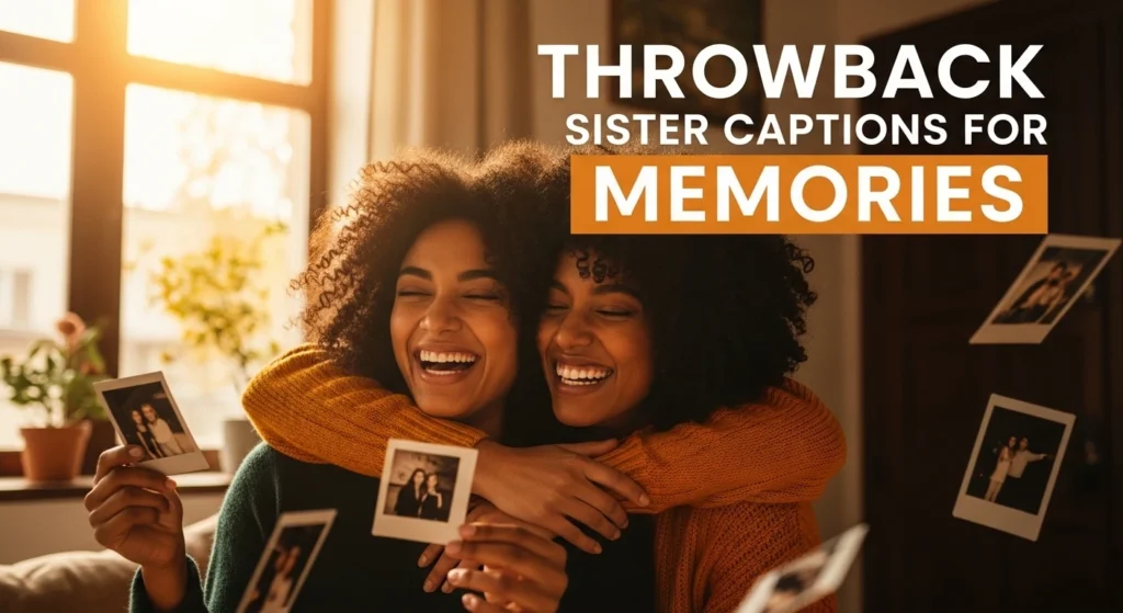 Throwback sister captions for memories