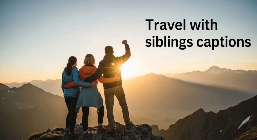 Travel with siblings captions