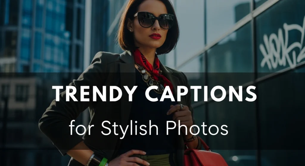 Trendy Captions for Stylish Photos