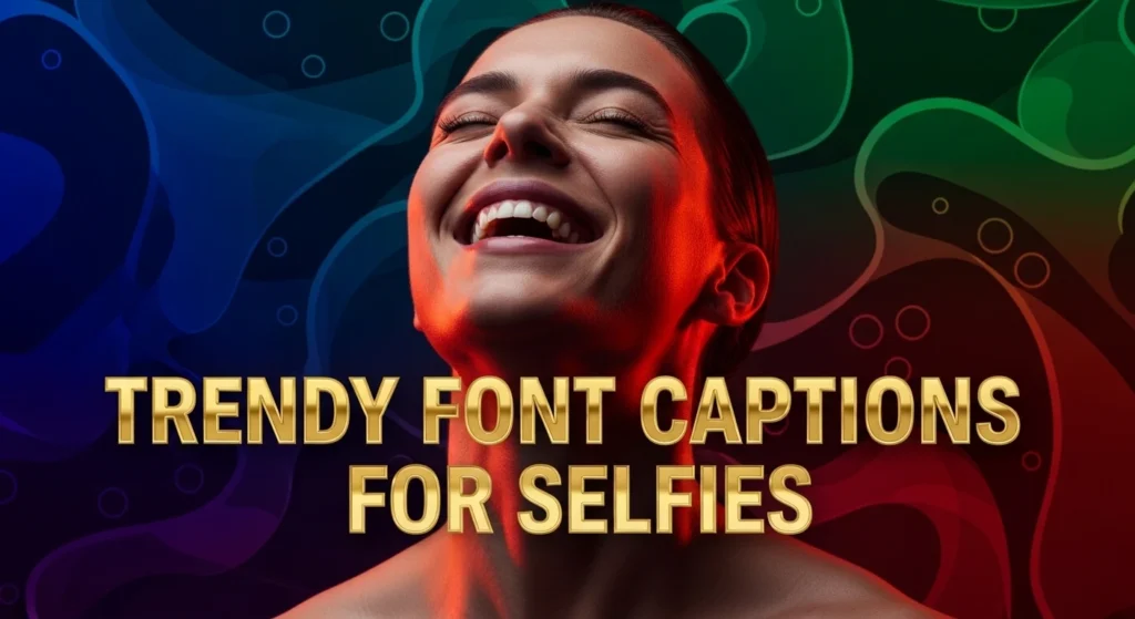 Trendy Font Captions for Selfies