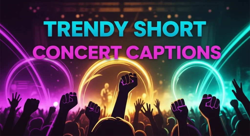 Trendy Short Concert Captions