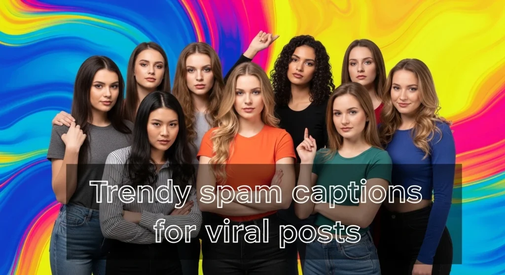 Trendy spam captions for viral posts