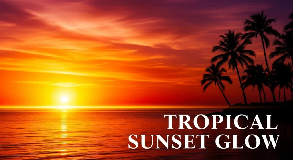 Tropical Sunset Glow