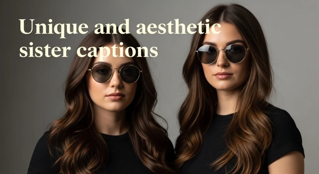 Unique and aesthetic sister captions