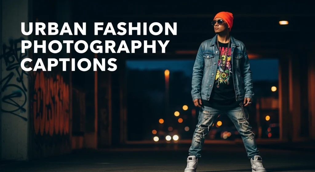 Urban Fashion Photography Captions