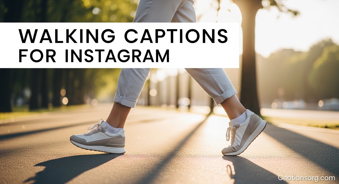 Walking Captions for Instagram