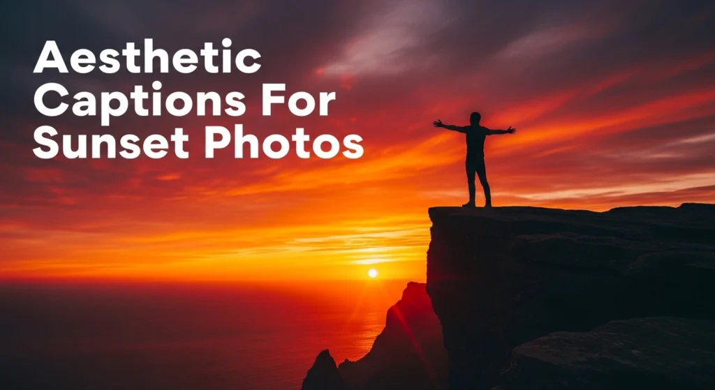 Aesthetic Captions For Sunset Photos