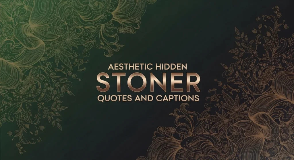 Aesthetic Hidden Stoner Quotes and Captions