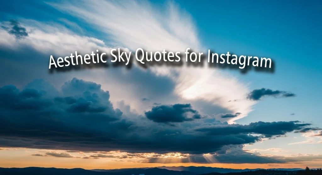 Aesthetic Sky Quotes for Instagram