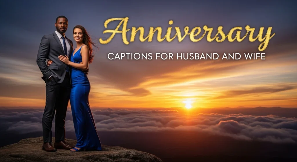 Anniversary captions for husband and wife
