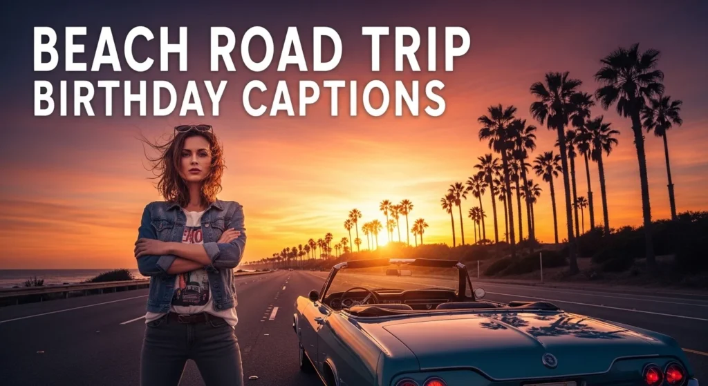 Beach Road Trip Birthday Captions
