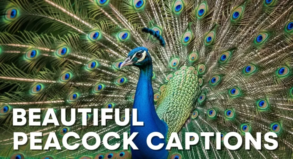 Beautiful Peacock Captions