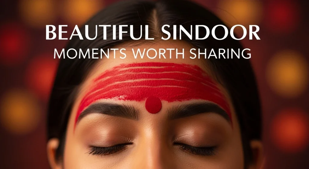 Beautiful Sindoor Moments Worth Sharing