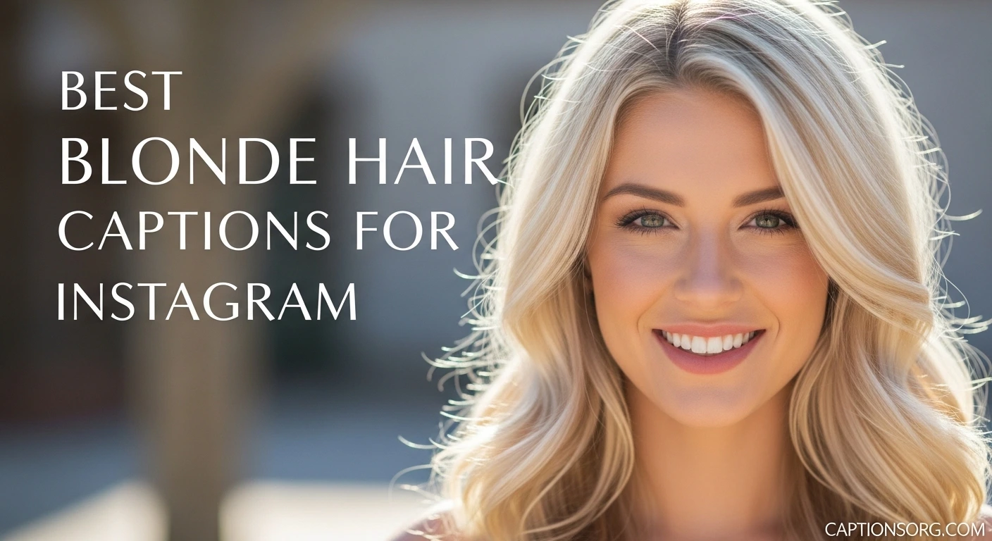 Best blonde hair captions for instagram