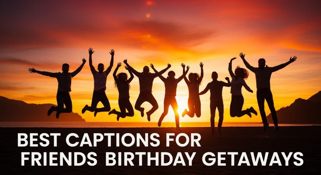 Best Captions for Friends Birthday Getaways